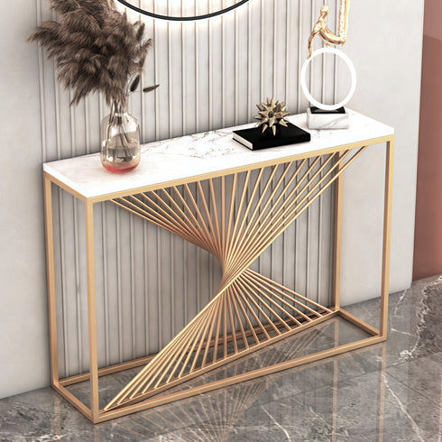 Golden Swirl cansole Table
